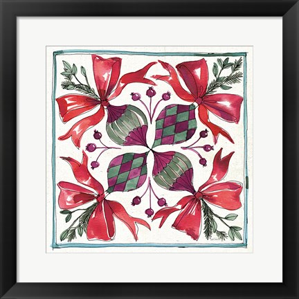 Framed Seasonal Charm IX Print