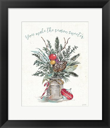 Framed Seasonal Charm II Print