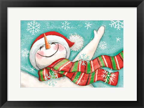 Framed Let it Snow I Eyes Open Print