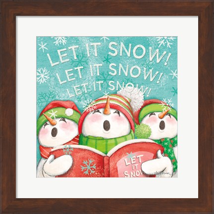 Framed Let it Snow VIII Eyes Open Print