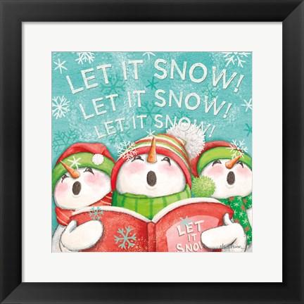 Framed Let it Snow VIII Eyes Open Print