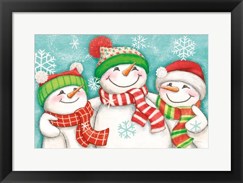 Framed Let it Snow III Eyes Open Print