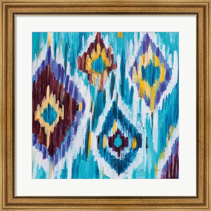 Framed Ikat Jewel III Print