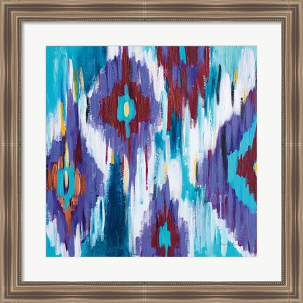 Framed Ikat Jewel II Print