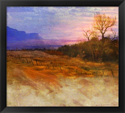 Framed Montezuma Valley Sunset Print