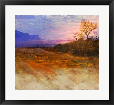 Framed Montezuma Valley Sunset Print