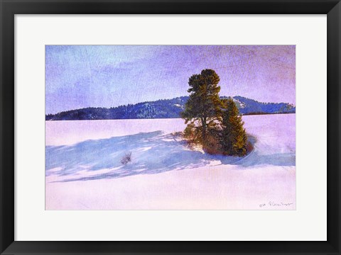 Framed Snow Shadows Print