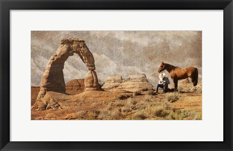 Framed Cowboy Arch Print