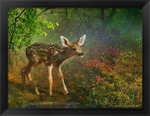 Framed Forest Fawn Print