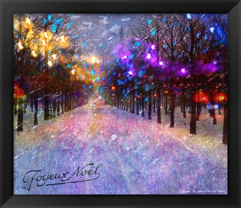 Framed Paris Boulevard Fantasy Print