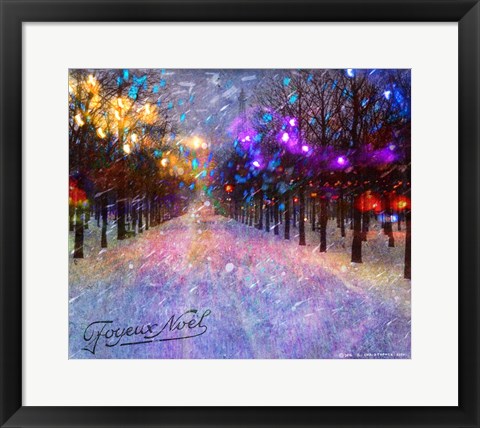 Framed Paris Boulevard Fantasy Print