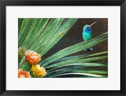 Framed Eye On The Prize Hummer Print