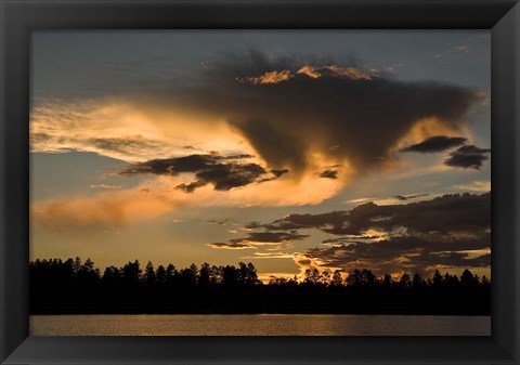 Framed Fools Hollow State Park Sunset 1 Print