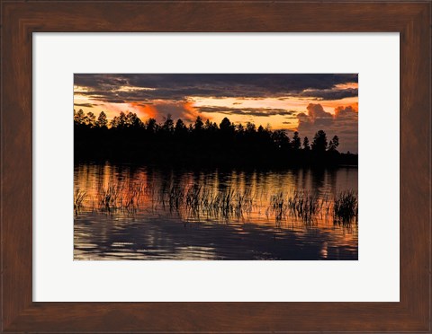 Framed Fools Hollow State Park Sunset 2 Print