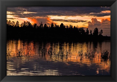 Framed Fools Hollow State Park Sunset 2 Print