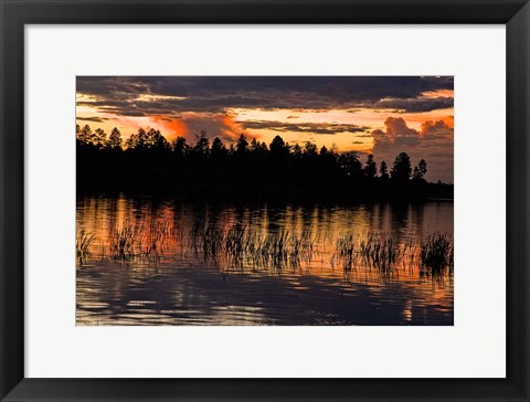 Framed Fools Hollow State Park Sunset 2 Print