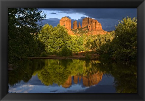 Framed Catherdral Rock Refelction Print