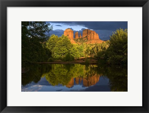 Framed Catherdral Rock Refelction Print