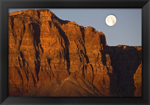 Framed Vermillion Cliffs National Monument Moon Print