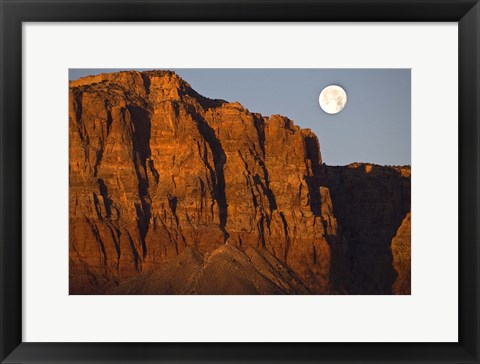 Framed Vermillion Cliffs National Monument Moon Print