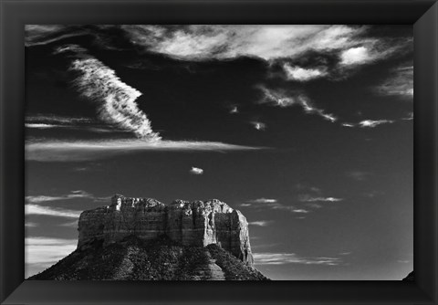 Framed Vertical Castle Rock Sedona Arizona National Forest Print