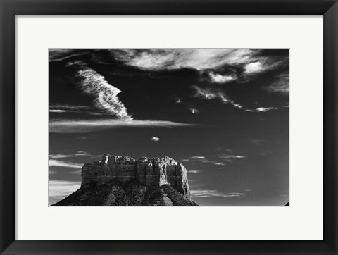 Framed Vertical Castle Rock Sedona Arizona National Forest Print