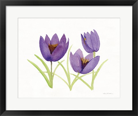 Framed Easter Blessing Flowers VII Print