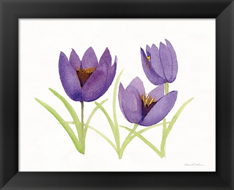 Framed Easter Blessing Flowers VII Print