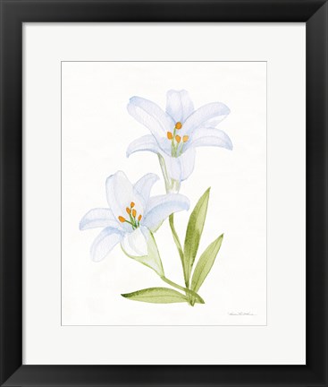 Framed Easter Blessing Flowers IV Print