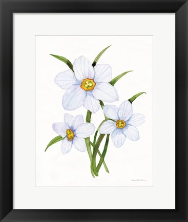 Framed Easter Blessing Flowers I Print