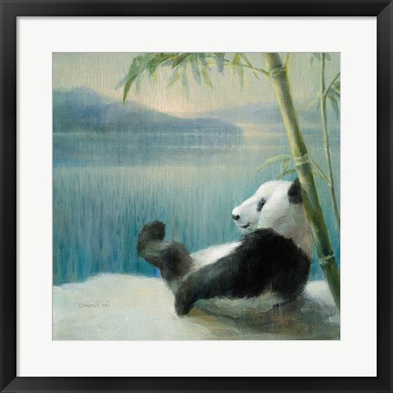 Framed Resting in Bamboo Print