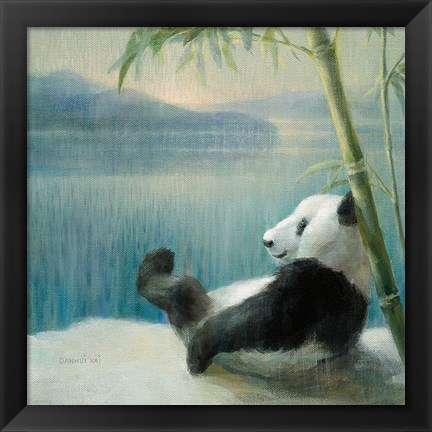 Framed Resting in Bamboo Print