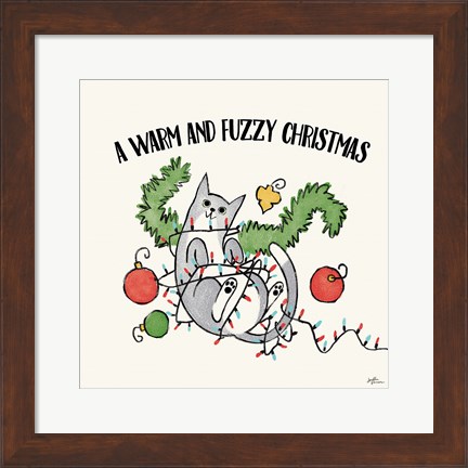 Framed Santa Paws II Print