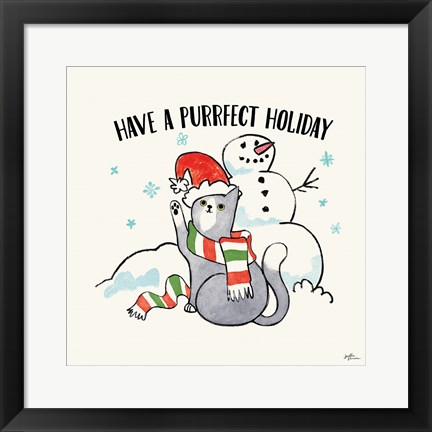 Framed Santa Paws III Print