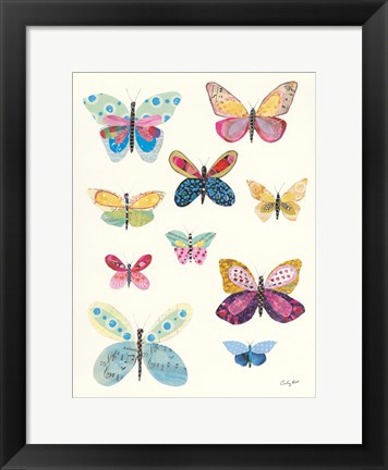 Framed Butterfly Charts I Print