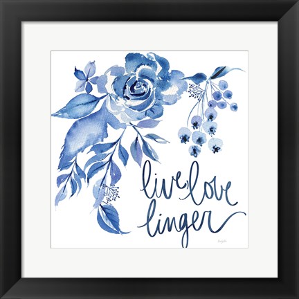 Framed Delft Delight I Print