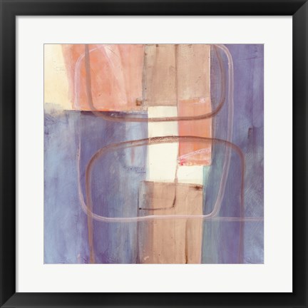 Framed Passage II Blush Purple Print