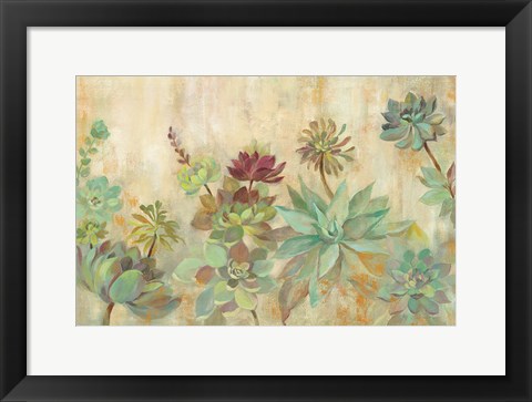 Framed Succulent Garden Print