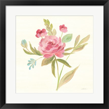 Framed Petals and Blossoms V Print