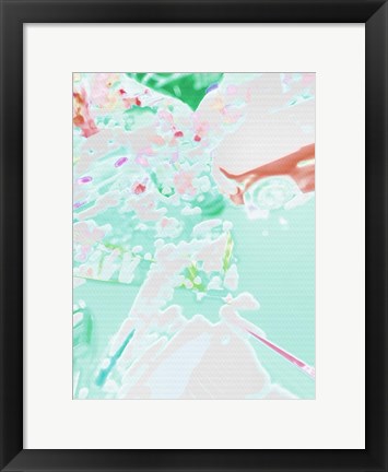 Framed Lips Apart Print