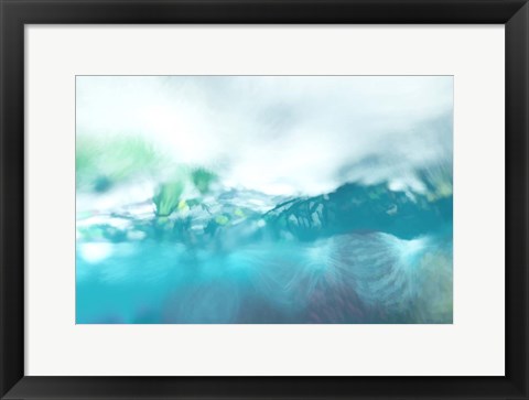 Framed Pony in the Lake Print