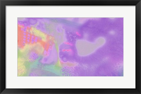 Framed Violet Strips Print