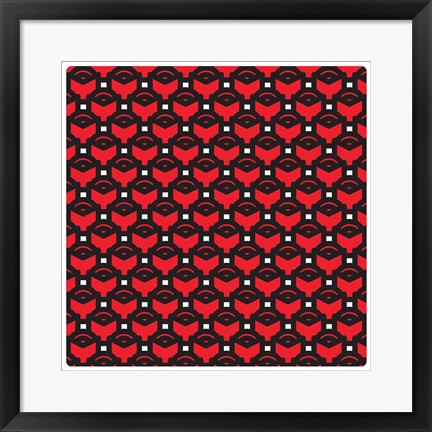 Framed Composizione Con Rose Rosse Print