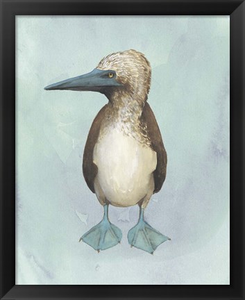 Framed Watercolor Beach Bird I Print