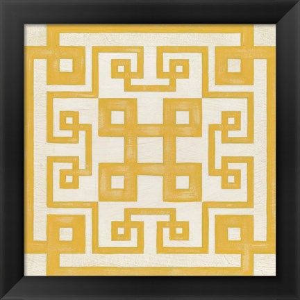 Framed Maze Motif II Print