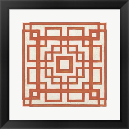 Framed Maze Motif IX Print