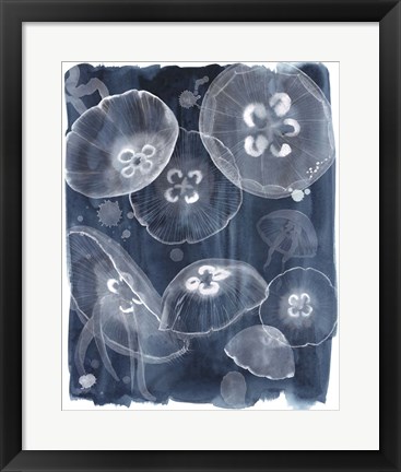 Framed Moon Jellies II Print