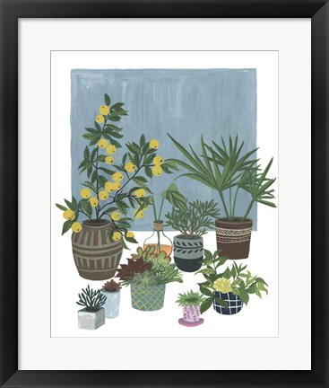 Framed Portrait of Plants II Print