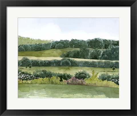 Framed Idyllic Sunday II Print