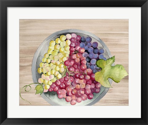 Framed Bowls of Fruit II Print